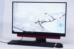 【即配】8世代i7＆Office搭載！23.8FHD LAVIE Desk AIO DA770/KAR メタルレッド i7-8550U 8G 3T WIN10リカバリ ブルーレイ