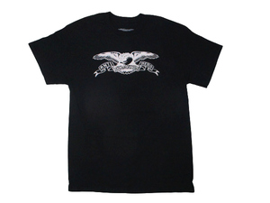 新品☆即決 ANTIHERO アンタイヒーロー 定番 BASIC EAGLE イーグル Tシャツ 黒 SIZE:L.アンチヒーロー spitfire thrasher ftc huf gx1000