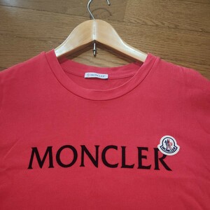 美品　MONCLER　半袖Tシャツ　ビックロゴ　ワッペン　大人気の商品