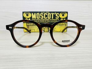 MOSCOT モスコット★ミルゼン★ノーズパッド付きメガネフレーム★MILTZEN★伊達眼鏡 鼈甲柄 ボストン オシャレ 未使用 美品