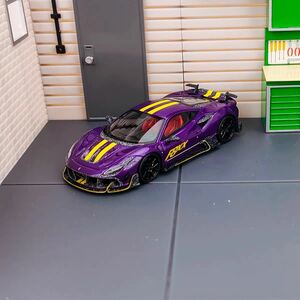 1/64 Fuelme Mansory マンソリー　フェラーリ　F8XX 紫