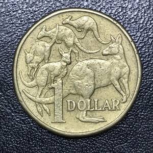 ★世界 海外 外国 コイン 硬貨！1995年！オーストラリア 1ドル/1DOLLAR 1枚！エリザベス2世 カンガルー AUSTRALIA！★管理番号1483