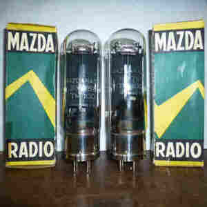 真空管　MAZDA　TM100-3-X-75B（211系）　中古良品　2本