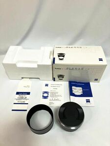 Carl Zeiss PLANAR T＊ 1.4/85mm ZF Lens shade セット　　　レンズ　　箱、取説、一式