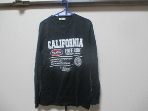 L■Thruxton★長袖Tシャツ★黒★used★送185