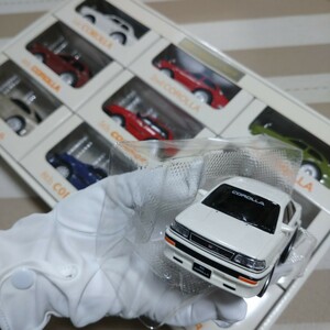 40th TOYOTA COROLLA トヨタ カローラ 40周年 記念 プルバックカー プルバック コレクション 非売品 ミニカー minicar car collection ①