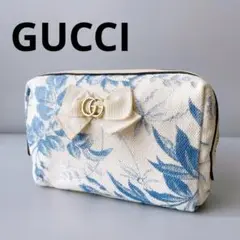 日本限定品★ＧＵＣＣＩ　グッチ　GGマーモント　ポーチ　花柄　ハーバリウム