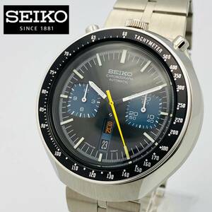 即決◆極希少 SEIKO セイコー 5 スポーツ Speed-Timer 黒馬◆6138-0040 クロノグラフ 自動巻/ブルヘッド/ヴィンテージ/メンズ 腕時計/茶馬