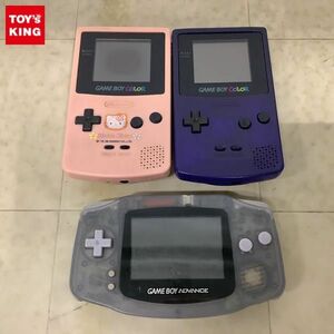 1円〜 箱無 ゲームボーイカラー CGB-001 ピンク パープル、ゲームボーイアドバンス クリア