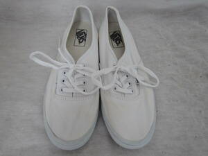 VANS AUTHENTIC LO（バンズ オーセンティック ロウ）（V44W CLA）　ホワイト 白 キャンバス　　wm23.5㎝ US6H　　レディース　　ok2306A