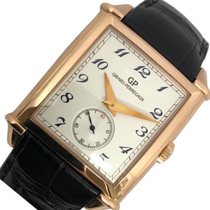 ジラール・ペルゴ GIRARD PERREGAUX ヴィンテージ 1945 XXL 25880-52-721-BB6A ホワイト K18PG/革ベルト 腕時計 メンズ 中古