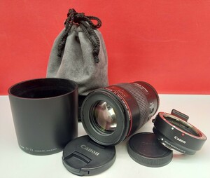 ■ Canon MACRO EF 100mm F2.8L IS USM 単焦点レンズ カメラ ULTRASONIC 動作確認済 ADAPTER EF-EOS M キャノン