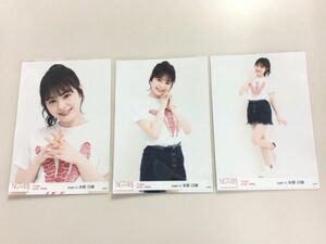NGT48 team G 本間日陽 生写真 Theater 2019.APRIL Tシャツ 3枚セット 匿名配送対応 M977