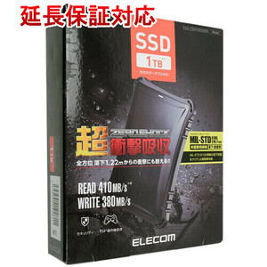 ELECOM エレコム 外付けポータブルSSD ESD-ZSA0500GBK ブラック [管理:1000016297]