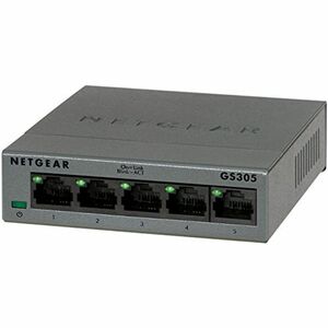 NETGEAR スイッチングハブ ギガビット 5ポート ファンレス 省電力設計 GS305-100JPS
