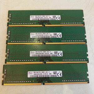 SKhynix 1RX8 PC4 21300 DDR4 2666V 8GBX4枚セット⑤