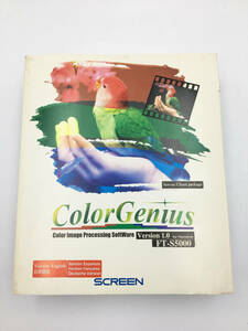 l【ジャンク】SCREEN ColorGenius color image processing software version1.0日本語・英語・スペイン・フランス・ドイツ FT-S5000 