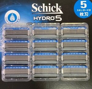 即決●送料無料　schick HYDRO5 CUSTOM 「シック ハイドロ5 カスタム」替刃 12個 五枚刃 メンズ 脱毛 髭剃り