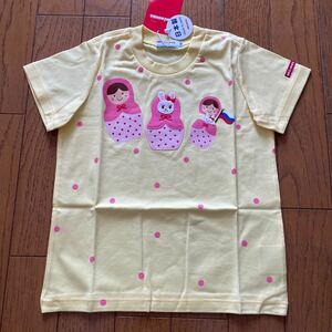SALE 新品　ミキハウス　日本製　半袖Ｔシャツ　100 黄 Tシャツ 