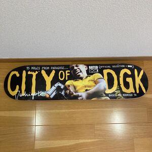 DGK 新品 約7.625インチ city of men 映画 オフィシャル スケートボード Skateboard Deck Supreme CHOCOLATE girl palace スケボー