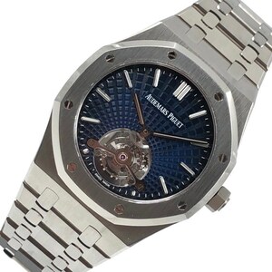 オーデマ・ピゲ AUDEMARS PIGUET ロイヤルオーク トゥールビヨン エクストラシン 26522TI.OO.1220.TI.01 ブルー TI 腕時計 メンズ 中古