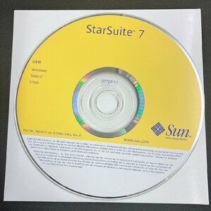 2YXS1347★現状品★Sun Microsystems Star Suite 7 日本語 ディスクのみ