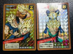 ドラゴンボール カードダス スーパーバトル パート8弾 No.309&320 キラカード 隠しキラ 1994年製 初版 Dragonball carddass Prism Rare ⑥