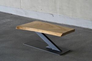 ローテーブル/テーブル/コーヒーテーブル/カフェ/一枚板テーブル/無垢材/インダストリアル家具/一点物/デザイナーズ家具