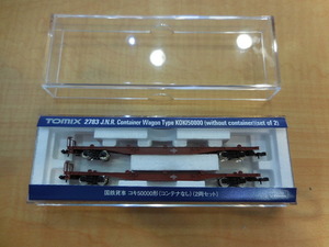 【美品】　TOMIX　2783　国鉄貨車　コキ50000形（コンテナ無し）（2両セット）　#37655