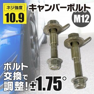 【ネコポス送料無料】キャンバーボルト 12mm径 2本セット 【スペーシア MK42S 2WD】