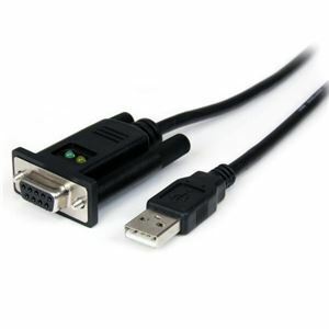 【新品】（まとめ）StarTech.com USB-RS232C シリアル変換クロスケーブル 1.7m USB Type A オス-D Sub 9ピン