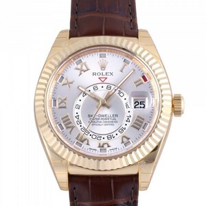 ロレックス ROLEX スカイドゥエラー 326138 シルバーローマ文字盤 新古品 腕時計 メンズ