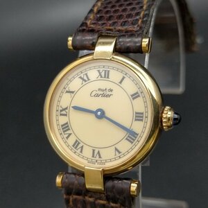 カルティエ Cartier 腕時計 動作品 18（マストヴァンドーム　925） レディース 3550280