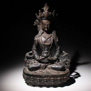 ☆梅☆薬師観音坐像　高さ約31ｃｍ　（検） 仏教 仏教美術 唐物 古玩