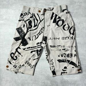 L0042 Vivienne Westwood RED LABEL ヴィヴィアンウエストウッド レッドレーベル レディース 総柄 ハーフパンツ ひざ丈 グレー 3