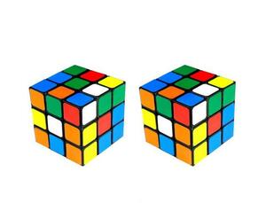 ルービックキューブ ２個セット　6.8cm　3×3×3　知育玩具 脳トレ パズル 　スピード