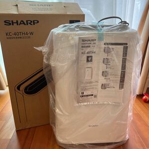 1円スタート　SHARP 加湿空気清浄機 シャープ ホワイト系 プラズマクラスター7000 KC-40TH4-W 未使用　新品