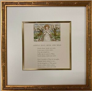 【特価】　≪　　ケイト グリーナウェイ　　≫　　オリジナル石版画　　THE　APRIL　BABYS　BOOK　ⅩⅥ　　1900年　　KATE GREENAWAY