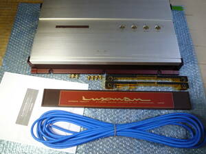 ②ハイエンド2/1chパワーアンプ CM-2100 定価28万円 車載動作確認 10日間保証 LUXMAN ラックスマン ODNF回路搭載 /カナレ4S6高級SP-K10m付