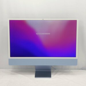 Apple iMac 24インチ M1 2021 Apple M1/8GB/SSD512GB/Mac OS Monterey/ブルー【同梱不可】