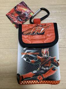 【未使用】仮面ライダー★ドライブ★移動ポケット★小物入れ★ティッシュケース★マルチケース★小銭入れ★財布入れ★ミニポーチ