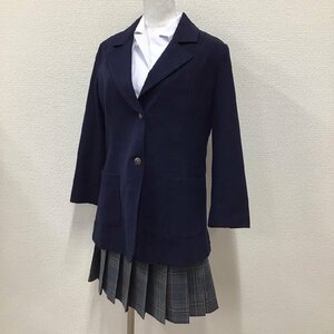 O399 (中古) 四国方面 校名不明 上下3点セット /M/160/W69/ブレザー/ブラウス/スカート/冬服/冬用/制服/中学校/高校/学生服/女子学生