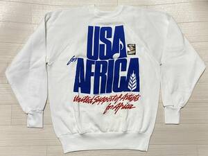 WE ARE THE WORLD USA FOR AFRICA スウェット トレーナー / ウィーアーザワールド マイケルジャクソン ライオネルリッチー 古着