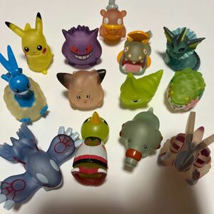 レア　まとめ売り　ポケモン　指人形　クリア　ピカチュウ　ゲンガー　トランセル　チルタリス　等　13点セット