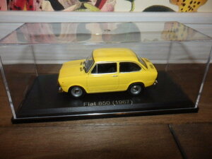 Hachette アシェット 1/43 国産名車コレクション フィアット 850　1967 黄色 / ミニカー　MM3/B280