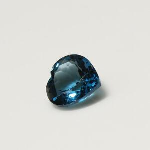 ロンドンブルートパーズ ハートシェイプ 4.30ct メ