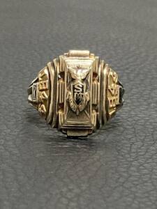 40s カレッジ リング ゴールド 10k ビンテージ vintage ring 1944年製 ヴィンテージ 金