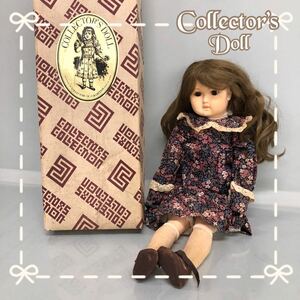 H■ Collector’s Doll コレクターズドール CD-3 女の子 人形 ドール 全長48cm 西洋人形 関節可動 樹脂製 日本製 ビスクドール 外箱付き 