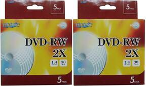8cm DVD-RWメディア 5枚*2個=10枚セット
