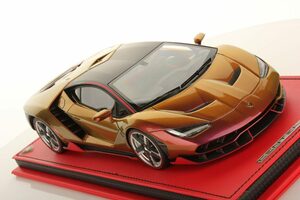 ★世界で３台！人気のカメレオンカラー！トリコロール キャリパー！MR 1/18 Lamborghini センテナリオ 付属品完備 送料無料